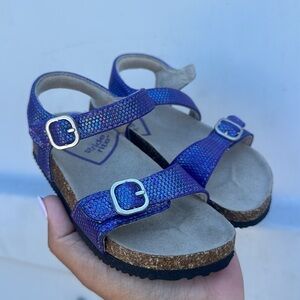 Stride Rite Girls Purple Sandals Comfortable Flip Flops sz 8